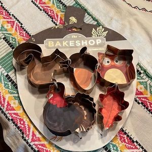 Set of 5 cookie cutters for fall